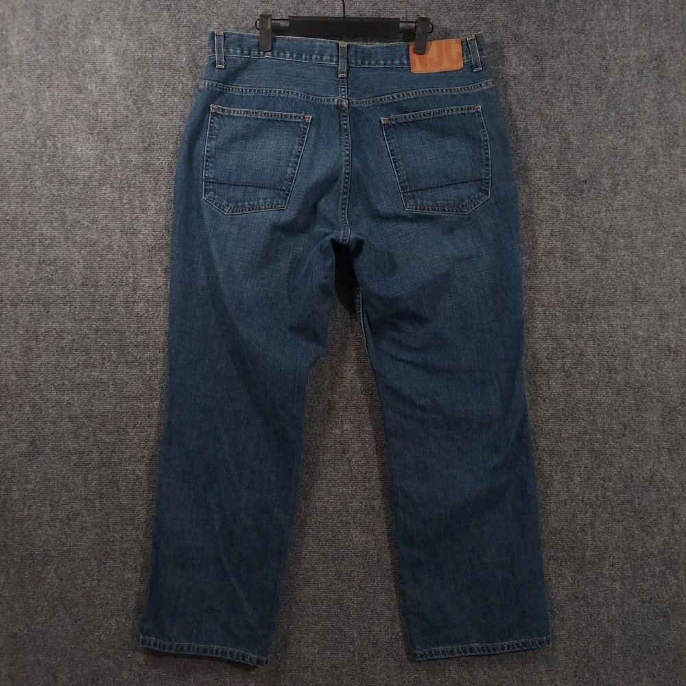 Nautica‎ Jeans Mens 36x30 Blue Medium Wash Regular Straight Denim Pants Casual